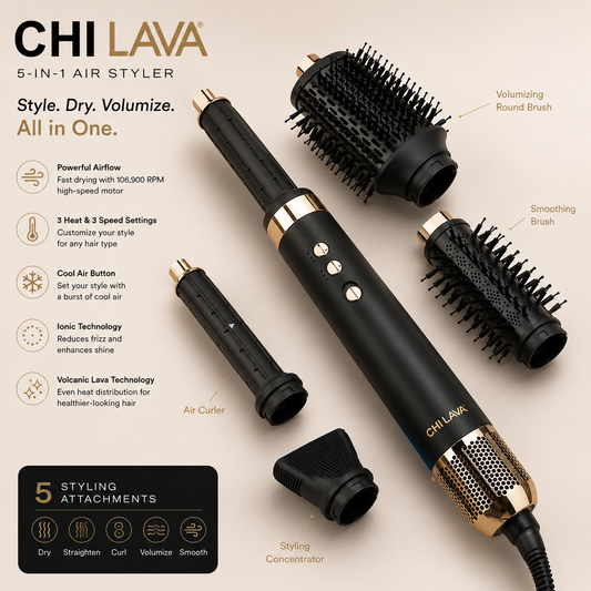 Black Lava AirGlam Multi-Styler