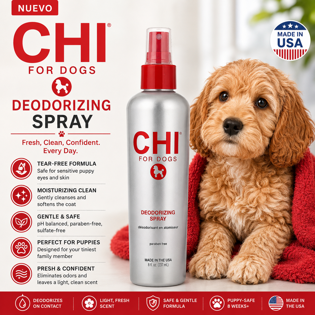 CHI DOGS Deodorizing Spray 8 fl.oz